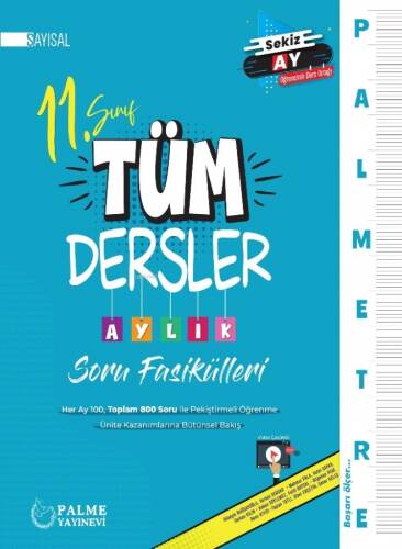 11. Sınıf Sayısal Tüm Dersler Aylık Çalışma Fasikülleri - 1