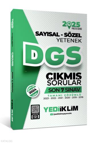 2025 DGS Sayısal Sözel Yetenek Tamamı Çözümlü Son 7 Sınav Çıkmış Sorular - 1