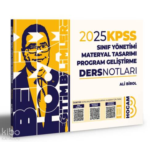 2025 KPSS Eğitim Bilimleri Program Geliştirme Sınıf Yönetimi Materyal Tasarımı Ders Notları - 1