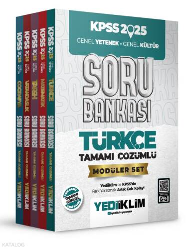 2025 KPSS Genel Yetenek Genel Kültür Tamamı Çözümlü Modüler Set Soru Bankası - 1