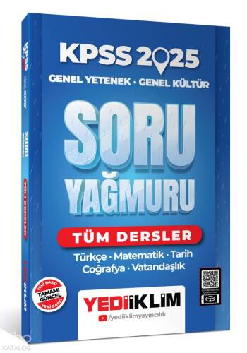 2025 KPSS Genel Yetenek Genel Kültür Tüm Dersler Soru Yağmuru - 1