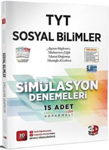 3D Yayınları TYT Sosyal Bilimler Simülasyon Denemeleri - 1