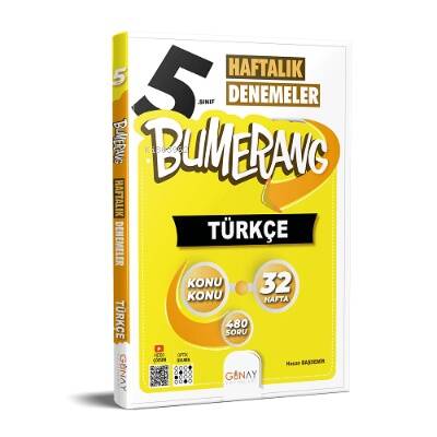 5. Sınıf Bumerang Haftalık Türkçe Denemeleri - 1