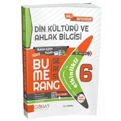 6. Sınıf Din Kültürü ve Ahlak Bilgisi Bumerang Serisi Etkinlikli Akıllı Defter - 1