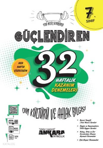 7. Sınıf Güçlendiren 32 Haftalık Din Kültürü ve Ahlak Bilgisi Kazanım Denemeleri - 1