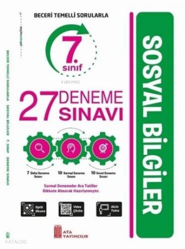 7. Sınıf Sosyal Bilgiler 27 Deneme Sınavı - 1