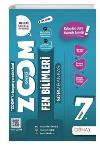 7.Sınıf Yeni Zoom Fen Bilimleri Soru Bankası - 1