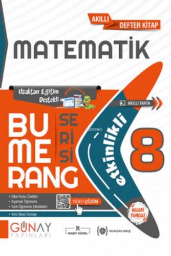 8. Sınıf Bumerang Matematik Etkinlikli Kitap - 1