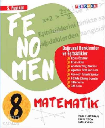 8. Sınıf Doğrusal ve Eşitsizlikler Fenomen Fasikülü - 1