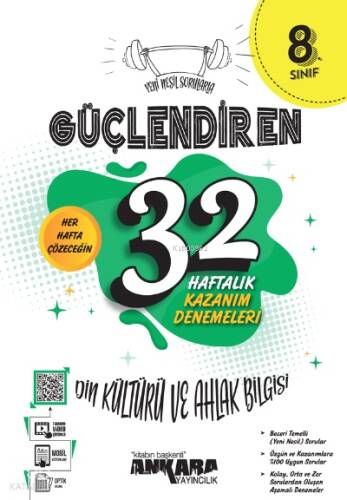 8. Sınıf Güçlendiren 32 Haftalık Din Kültürü ve Ahlak Bilgisi Kazanım Denemeleri - 1