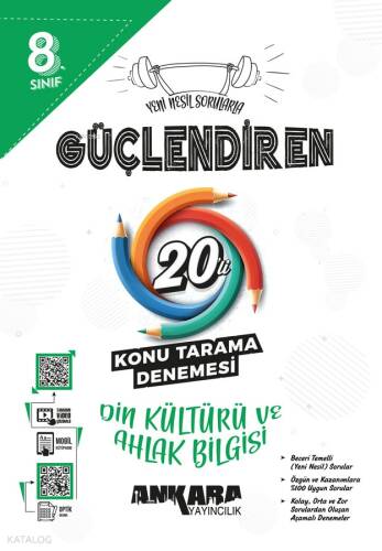 8.⁠ ⁠Sınıf Güçlendiren Din Kültürü ve Ahlak Bilgisi 20'li Konu Tarama Denemesi - 1