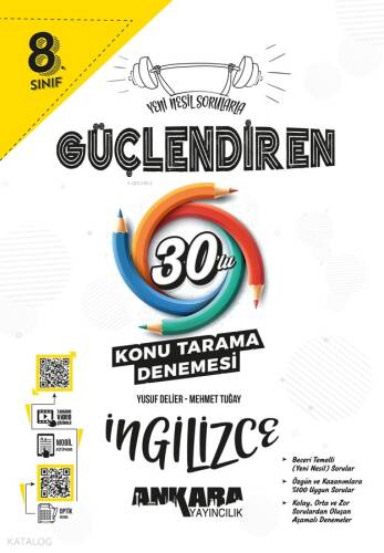 8.⁠ ⁠Sınıf Güçlendiren İngilizce 30'lu Konu Tarama Denemesi - 1