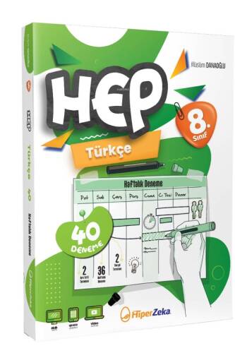 8. Sınıf HEP Türkçe Haftalık Deneme Föyleri - 1