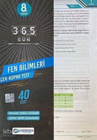 8.Sınıf Fen Bilimleri Çek Kopar Yaprak Test (Yeni) - 1