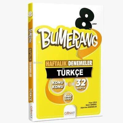 8.Sınıf LGS Bumerang 32 Haftalık Türkçe Denemeleri - 1