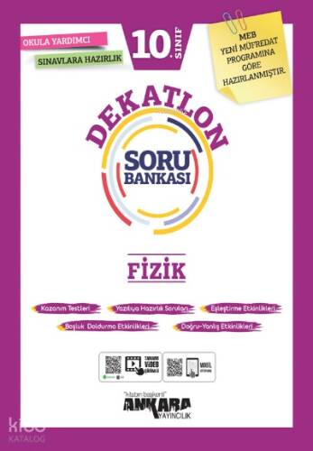 Ankara Yayıncılık 10. Sınıf Fizik Dekatlon Soru Bankası - 1