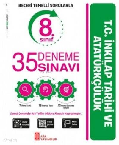 Ata Yayıncılık 8. Sınıf T.C İnkılap Tarihi Ve Atatürkçülük 35 Deneme Sınavı - 1