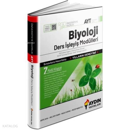 Aydın Yayınları Üniversiteye Hazırlık AYT Biyoloji Ders İşleyiş Modülleri - 1