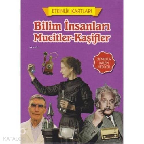 Bilim İnsanları Mucitler-Kaşifler - Etkinlik Kartları Silinebilir Kalem Hediyeli - 1