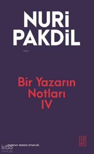 Bir Yazarın Notları 4 - 1