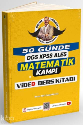 Bıyıklı Matematik 50 Günde DGS - KPSS - ALES Matematik Kampı Video Ders Kitabı - 1