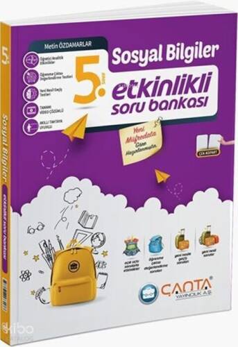 Çanta Yayınları 5. Sınıf Sosyal Bilgiler Etkinlikli Kazanım Soru Bankası - 1