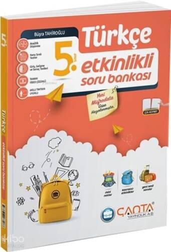 Çanta Yayınları 5. Sınıf Türkçe Etkinlikli Kazanım Soru Bankası - 1