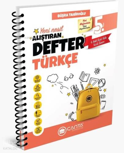 Çanta Yayınları 5.Sınıf Türkçe Okula Yardımcı Öğreten Defter 2024-2025 - 1