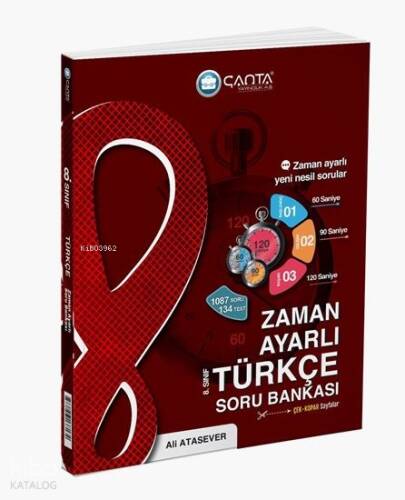 Çanta Yayınları 8. Sınıf Türkçe Zaman Ayarlı Kazanım Soru Bankası - 1