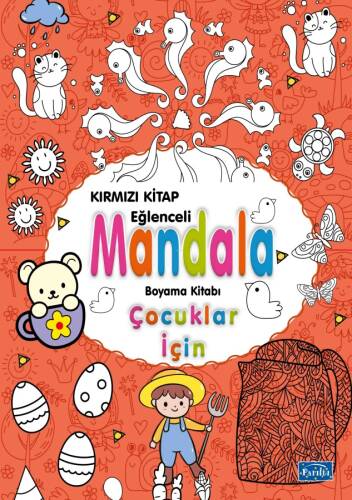 Çocuklar İçin Mandala Kırmızı - 1
