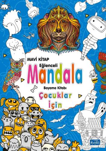 Çocuklar İçin Mandala - Mavi - 1