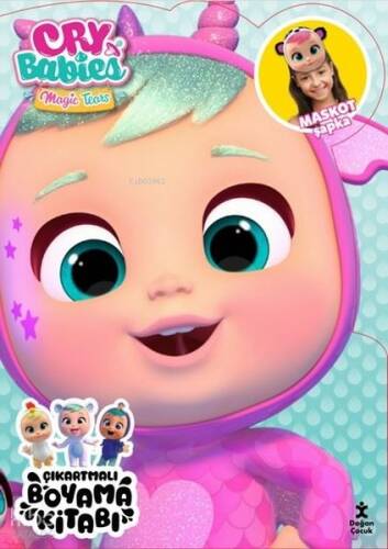 Cry Babies Magic Tears-Çıkartmalı Boyama Kitabı-Maskot Şapka - 1