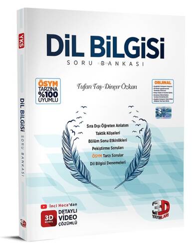 Dil Bilgisi Tamamı Video Çözümlü Soru Bankası 3D Yayınları - 1
