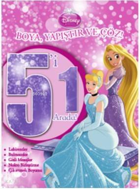 Disney Prensesler 5'i 1 Arada; Boya Yapıştır Çöz - 1
