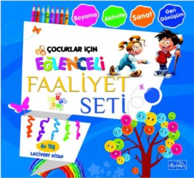 Eğlenceli Faaliyet Seti Lacivert Kitap– 4 Yaş Üzeri - 1