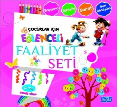Eğlenceli Faaliyet Seti Pembe Kitap– 4 Yaş Üzeri - 1
