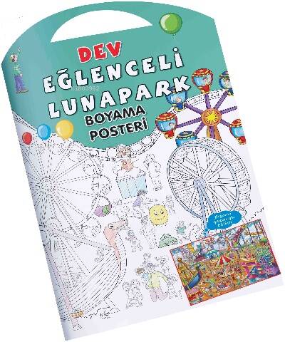 Eğlenceli Lunapark Dev Boyama Posteri - 1