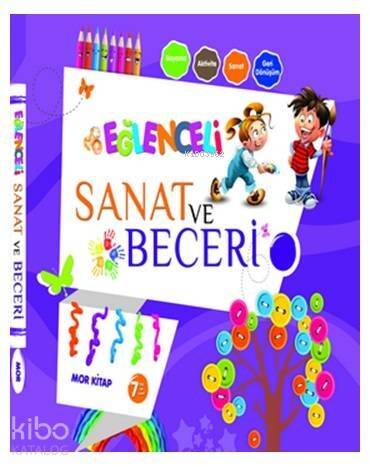 Eğlenceli Sanat ve Beceri Mor Kitap (7 Yaş) - 1