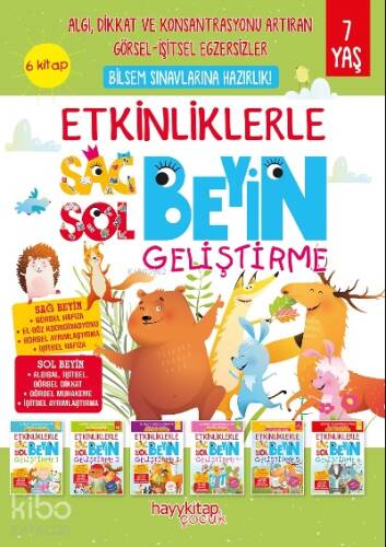 Etkinliklerle Sağ Beyin Sol Beyin Geliştirme (7 yaş) 6’lı Set - 1