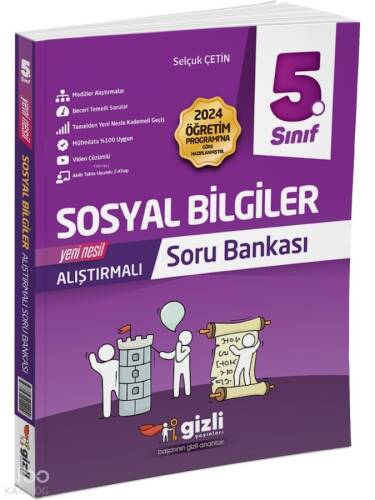 Gizli Yayınları 2025 5. Sınıf Sosyal Bilgiler Alıştırmalı Soru Bankası - 1