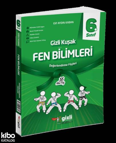 Gizli Yayınları 6. Sınıf Fen Bilimleri Gizli Kuşak Değerlendirme Föyleri - 1