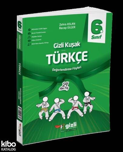 Gizli Yayınları 6. Sınıf Türkçe Gizli Kuşak Değerlendirme Föyleri - 1