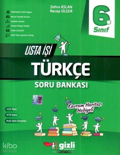 Gizli Yayınları 6. Sınıf Türkçe Usta İşi Soru Bankası - 1
