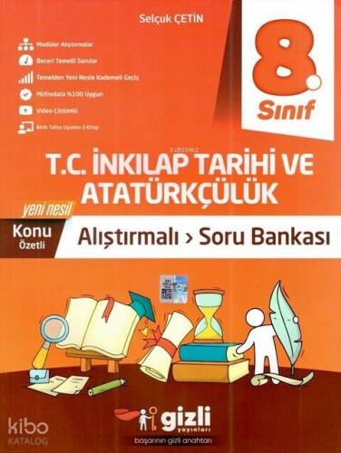 Gizli Yayınları 8. Sınıf İnkılap Tarihi ve Atatürkçülük Alıştırmalı Soru Bankası - 1