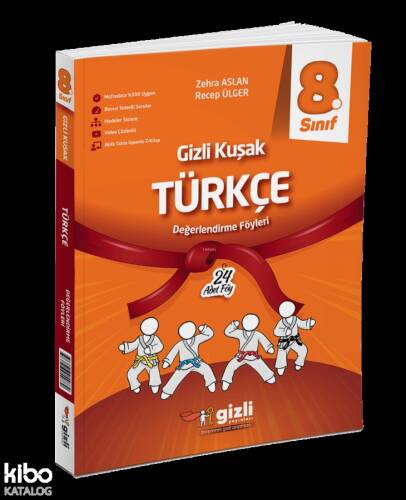 Gizli Yayınları 8. Sınıf Türkçe Gizli Kuşak Değerlendirme Föyleri - 1