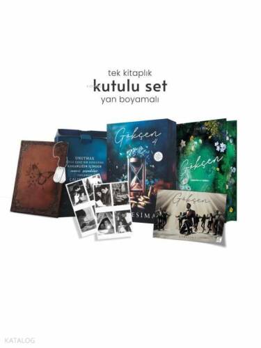 Gökçen 4 - Tek Kitaplık Yan Boyamalı Hediyeli Kutulu Set - 1