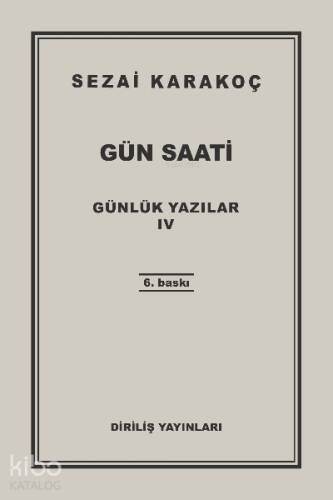 Günlük Yazılar 4; Gün Saati - 1