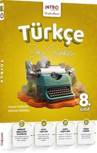 İntro Yayınları 8. Sınıf Türkçe Soru Bankası - 1