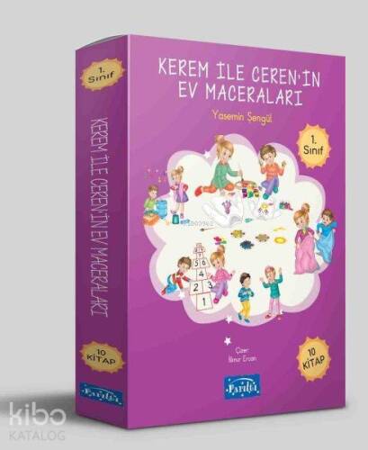 Kerem ile Ceren’in Ev Maceraları 10 Kitap Set - 1