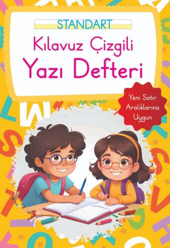 Kılavuz Çizgili Yazı Defteri Büyük Boy - Turuncu - 1